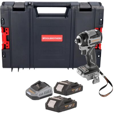 Procraft, Bohrmaschine + Akkuschrauber, Industrial ID20Abb Akku Schlagschrauber 20 V 180 Nm 1/4" + 2x Akku 2,0 Ah + Ladegerät + (Schlagschrauber) Procraft, Bohrmaschine + Akkuschrauber, Industrial ID20Abb Akku Schlagschrauber 20 V 180 Nm 1/4" + 2x Akku 2,0 Ah + Ladegerät + (Schlagschrauber)