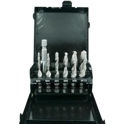 Silver, Gewindeschneider + Gewindebohrer, Gewindebohrer-Set M3-M10 7-Tlg. Silver, Gewindeschneider + Gewindebohrer, Gewindebohrer-Set M3-M10 7-Tlg.