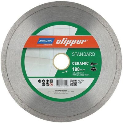 Symantec Norton Clipper, Sägeblatt, Diamantscheibe Standard Ceramic Ø180x25,4 mm Symantec Norton Clipper, Sägeblatt, Diamantscheibe Standard Ceramic Ø180x25,4 mm