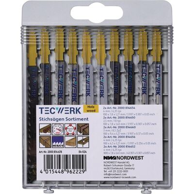 Tecwerk, Sägeblatt, Stichsägeblattsortiment Tecwerk, Sägeblatt, Stichsägeblattsortiment