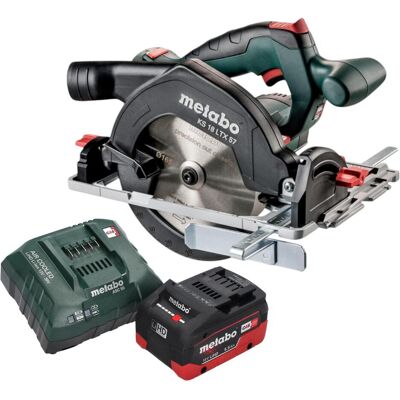 Metabo, Handkreissäge, KS 18 LTX 57 Akku Handkreissäge 18 V 165 mm + 1x LiHD Akku 5,5 Ah + Ladegerät Metabo, Handkreissäge, KS 18 LTX 57 Akku Handkreissäge 18 V 165 mm + 1x LiHD Akku 5,5 Ah + Ladegerät