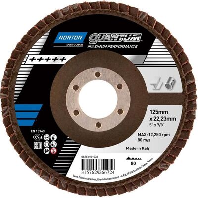 Symantec Norton Clipper, Schleifmittel, QUANTUM PREMIUM R996 valve disc, convex (80) Symantec Norton Clipper, Schleifmittel, QUANTUM PREMIUM R996 valve disc, convex (80)