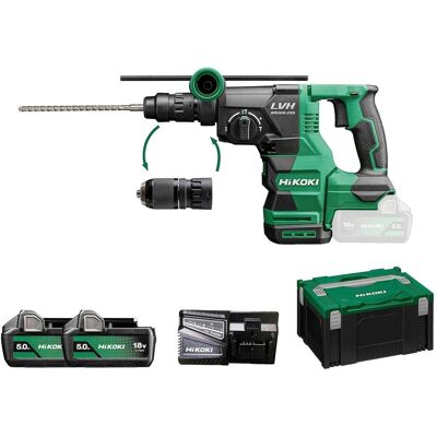 Hikoki DH1826DC - Akku-Bohrmaschine + Akkuschrauber Set - 5,0 Ah, Meißelfunktion Hikoki DH1826DC - Akku-Bohrmaschine + Akkuschrauber Set - 5,0 Ah, Meißelfunktion