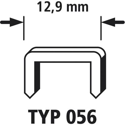 wolfcraft, Tackerklammern + Tackernägel, 1200 Breitrückenklammern Typ056, 8mm wolfcraft, Tackerklammern + Tackernägel, 1200 Breitrückenklammern Typ056, 8mm