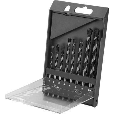Graphite, Bohrereinsatz, Set of concrete drills 8 pcs. - 4, 5, 5, 6, 6, 7, 8, 10 mm (10 Millimeter, 4 Millimeter, 5 Millimeter, 6 Millimeter, 7 Millimeter, 8 Millimeter) Graphite, Bohrereinsatz, Set of concrete drills 8 pcs. - 4, 5, 5, 6, 6, 7, 8, 10 mm (10 Millimeter, 4 Millimeter, 5 Millimeter, 6 Millimeter, 7 Millimeter, 8 Millimeter)