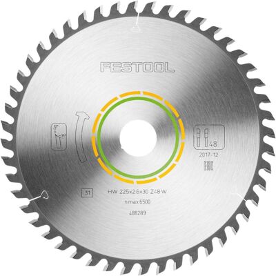 Festool, Sägeblatt, Kreissägeblatt HW 225x2,6x30 W48 Festool, Sägeblatt, Kreissägeblatt HW 225x2,6x30 W48