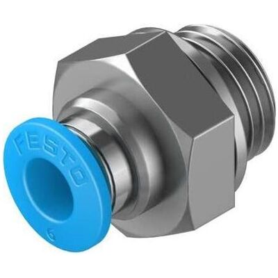 Festo, Rohrverbindungstechnik, Push-in Fitting, Male G1/4, 6mm (Rohrverschraubung) Festo, Rohrverbindungstechnik, Push-in Fitting, Male G1/4, 6mm (Rohrverschraubung)