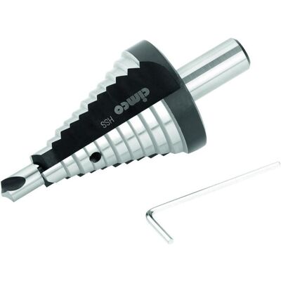 Cimco, Bohrereinsatz, HSS-TIN-Stufenbohrer mit 9 Bohrstufen (21 Millimeter) Cimco, Bohrereinsatz, HSS-TIN-Stufenbohrer mit 9 Bohrstufen (21 Millimeter)