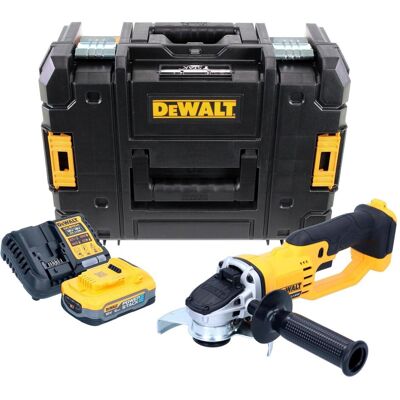 DeWalt, Winkelschleifer, DCG 412 H1T Akku Winkelschleifer 18 V 125 mm + 1x Powerstack Akku 5,0 Ah + Ladegerät + TSTAK (125 mm) DeWalt, Winkelschleifer, DCG 412 H1T Akku Winkelschleifer 18 V 125 mm + 1x Powerstack Akku 5,0 Ah + Ladegerät + TSTAK (125 mm)