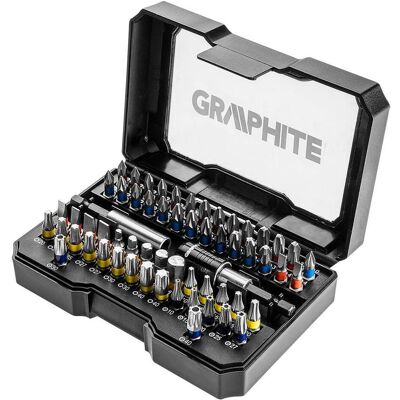 Graphite, Bits, Screwdriver bits, set of 60 pcs. (56H600) Graphite, Bits, Screwdriver bits, set of 60 pcs. (56H600)