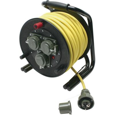 Dönges, Kabelrolle, Leitungsroller THW 230 V, 16 A (50 m, 2.50 mm²) Dönges, Kabelrolle, Leitungsroller THW 230 V, 16 A (50 m, 2.50 mm²)