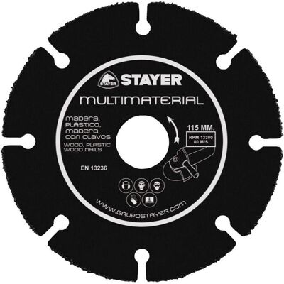 STAYER Ø125 x 22,2 mm Trennscheibe - Für alle Materialien STAYER Ø125 x 22,2 mm Trennscheibe - Für alle Materialien