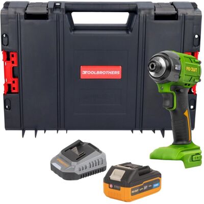 Procraft, Bohrmaschine + Akkuschrauber, PS22bb Akku Schlagschrauber 20 V 230 Nm 1/2" Brushless + 1x Akku 4,0 Ah + Ladegerät + (Schlagschrauber) Procraft, Bohrmaschine + Akkuschrauber, PS22bb Akku Schlagschrauber 20 V 230 Nm 1/2" Brushless + 1x Akku 4,0 Ah + Ladegerät + (Schlagschrauber)