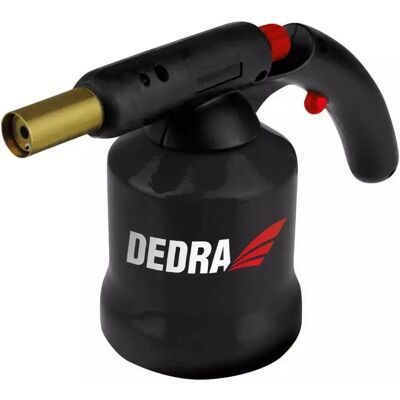 Dedra, Lötgerät, Flüssiggas-Blaslampe mit PIEZO, Metall, 2,7 kW, 208 g/h (Lötlampe) Dedra, Lötgerät, Flüssiggas-Blaslampe mit PIEZO, Metall, 2,7 kW, 208 g/h (Lötlampe)