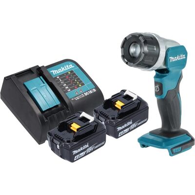 Makita, Arbeitsleuchte, DML 808 SM Akku Handstrahler 14,4 / 18 V 190 lm LED + 2x Akku 4,0 Ah + Ladegerät (190 lm) Makita, Arbeitsleuchte, DML 808 SM Akku Handstrahler 14,4 / 18 V 190 lm LED + 2x Akku 4,0 Ah + Ladegerät (190 lm)