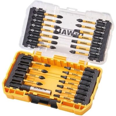 DeWalt, Bits, Satz mit 26 Schlagbits 1/4", EXTREME FLEXTORQ, 57 mm, KLEINER ROBUSTER KOFFER+ DeWalt, Bits, Satz mit 26 Schlagbits 1/4", EXTREME FLEXTORQ, 57 mm, KLEINER ROBUSTER KOFFER+
