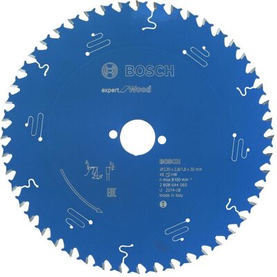 Bosch Professional Zubehör, Sägeblatt, Kreissägeblatt Expert for Wood, 235 x 30 x 2,8 mm, 48 Bosch Professional Zubehör, Sägeblatt, Kreissägeblatt Expert for Wood, 235 x 30 x 2,8 mm, 48