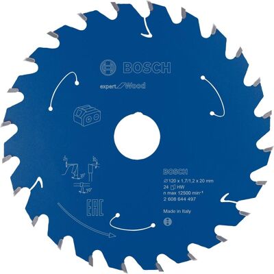 Bosch 120x1.7/1.2x20 T24 Kreissägeblatt - Holz Bosch 120x1.7/1.2x20 T24 Kreissägeblatt - Holz