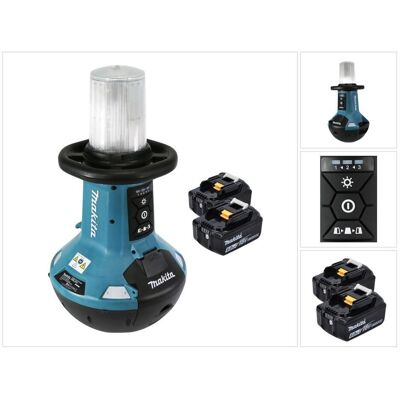 Makita, Arbeitsleuchte, DML 810 G Akku LED Flächenlicht 18 / 36 V ( 2 x 18 V ) 5500 lm IP54 + 2x Akku 6,0 Ah - ohne L (5500 lm) Makita, Arbeitsleuchte, DML 810 G Akku LED Flächenlicht 18 / 36 V ( 2 x 18 V ) 5500 lm IP54 + 2x Akku 6,0 Ah - ohne L (5500 lm)