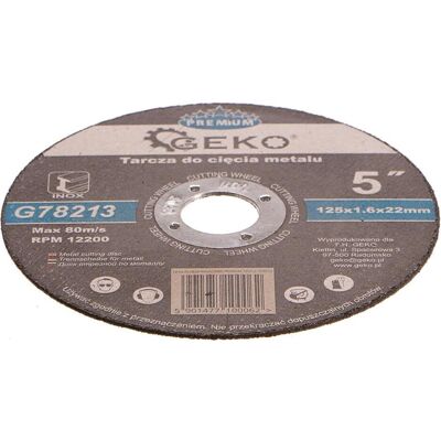 GEKO, Sägeblatt, Metall-Trennscheibe, 125x1,6mm GEKO, Sägeblatt, Metall-Trennscheibe, 125x1,6mm