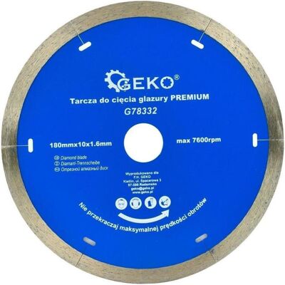 GEKO, Sägeblatt, Diamant-Trennscheibe 180x10x22,2mm GEKO, Sägeblatt, Diamant-Trennscheibe 180x10x22,2mm