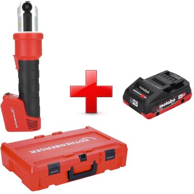 Rothenberger, Presswerkzeug, ROMAX NANO Akku Pressmaschine 18 V 34 kN CAS + 1x LiHD Akku 4,0 Ah + Rocase - ohne Rothenberger, Presswerkzeug, ROMAX NANO Akku Pressmaschine 18 V 34 kN CAS + 1x LiHD Akku 4,0 Ah + Rocase - ohne