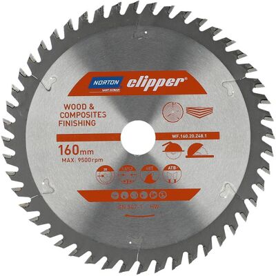 Symantec Norton Clipper, Sägeblatt, PIŁA TARCZOWA 160 mm x 20 mm x 48 su SAPNAS I KOMPOZYTY ATB (1,8/1,2) N70184608086 Symantec Norton Clipper, Sägeblatt, PIŁA TARCZOWA 160 mm x 20 mm x 48 su SAPNAS I KOMPOZYTY ATB (1,8/1,2) N70184608086