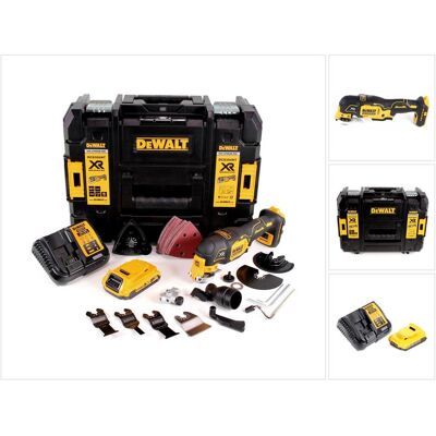 DeWalt, Multifunktionswerkzeug, DCS 356 S1 Akku Multitool 18V Brushless + 35tlg. Zubehör + 1x Akku 2,0Ah + Ladegerät + TSTAK (Multifunktionswerkzeug) DeWalt, Multifunktionswerkzeug, DCS 356 S1 Akku Multitool 18V Brushless + 35tlg. Zubehör + 1x Akku 2,0Ah + Ladegerät + TSTAK (Multifunktionswerkzeug)