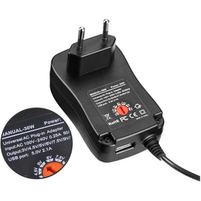 Link Universelles Netzteil mit Mehrfachstecker, 3–12 Volt, 30, Batterien + Akkus Link Universelles Netzteil mit Mehrfachstecker, 3–12 Volt, 30, Batterien + Akkus