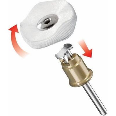 Dremel, Zubehör Maschine, Textilpolierscheibe Ø 25,0 mm, EZ SpeedClic kompatibel (1 Stück) Dremel, Zubehör Maschine, Textilpolierscheibe Ø 25,0 mm, EZ SpeedClic kompatibel (1 Stück)
