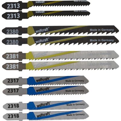 wolfcraft, Sägeblatt, 1 Stichsägeblätter-Set 10-tlg. T-Schaft wolfcraft, Sägeblatt, 1 Stichsägeblätter-Set 10-tlg. T-Schaft