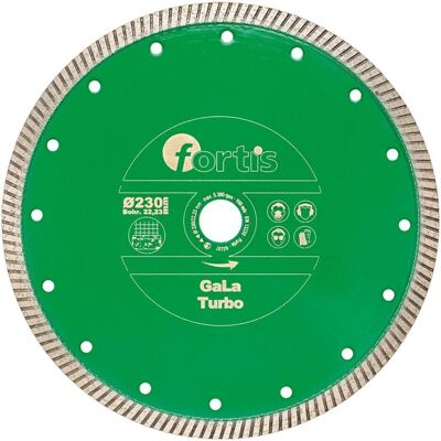 Fortis Sägeblatt, Diamant Trennscheibe GaLa Turbo 230 mm mit Turbosegment Fortis Sägeblatt, Diamant Trennscheibe GaLa Turbo 230 mm mit Turbosegment