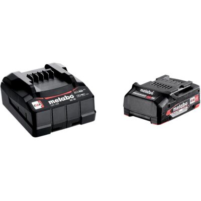 Metabo, Werkzeugakku + Ladegerät, Basis Set 1x Li-Power Akkupack 18 V 2,0 Ah Akku ( 625596000 ) + SC 36 Ladegerät (18 V) Metabo, Werkzeugakku + Ladegerät, Basis Set 1x Li-Power Akkupack 18 V 2,0 Ah Akku ( 625596000 ) + SC 36 Ladegerät (18 V)