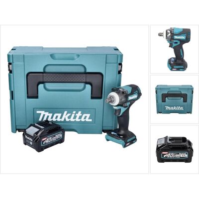 Makita, Bohrmaschine + Akkuschrauber, TW 004 GM101 Akku Schlagschrauber 40 V max. 1/2" 350 Nm XGT Brushless + 1x Akku 4,0 Ah + Makp (Schlagschrauber) Makita, Bohrmaschine + Akkuschrauber, TW 004 GM101 Akku Schlagschrauber 40 V max. 1/2" 350 Nm XGT Brushless + 1x Akku 4,0 Ah + Makp (Schlagschrauber)