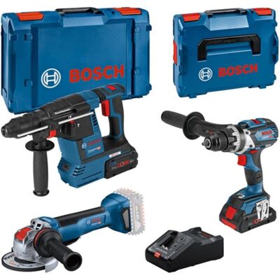 Bosch Professional, Bohrmaschine + Akkuschrauber, 18V PROFI SET (Bohrschrauber, Schlagbohrmaschine) Bosch Professional, Bohrmaschine + Akkuschrauber, 18V PROFI SET (Bohrschrauber, Schlagbohrmaschine)