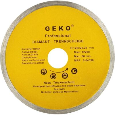 GEKO, Sägeblatt, Diamant-Trennscheibe Allround, 125x8x22,2mm GEKO, Sägeblatt, Diamant-Trennscheibe Allround, 125x8x22,2mm