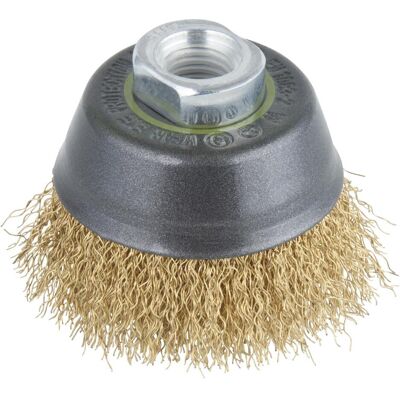 wolfcraft, Schleifmittel, 1 Messingdraht-Topfbürste WS M14 ø70mm wolfcraft, Schleifmittel, 1 Messingdraht-Topfbürste WS M14 ø70mm