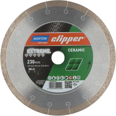 Symantec Norton Clipper, Sägeblatt, Diamantscheibe Extreme Ceramic Ø 230x25,4 mm Symantec Norton Clipper, Sägeblatt, Diamantscheibe Extreme Ceramic Ø 230x25,4 mm