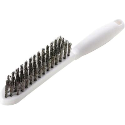Lessmann, Schleifmittel, Drahtbürste Länge 285 mm 0,35 mm VA-Stahldraht gewellt 4-reihig Lessmann, Schleifmittel, Drahtbürste Länge 285 mm 0,35 mm VA-Stahldraht gewellt 4-reihig
