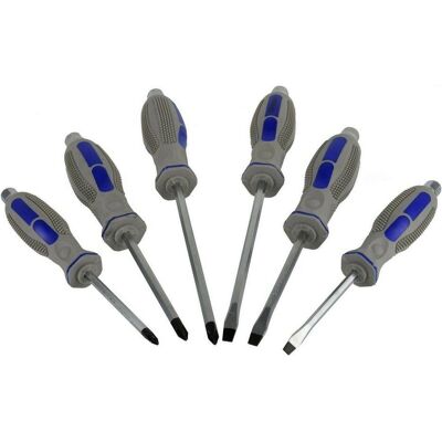 GEKO, Schraubenzieher, Schlagschrauber-Satz, 6-tlg., 3x flach und 3 Kreuzschlitz, CrV (Kreuzschlitz) GEKO, Schraubenzieher, Schlagschrauber-Satz, 6-tlg., 3x flach und 3 Kreuzschlitz, CrV (Kreuzschlitz)