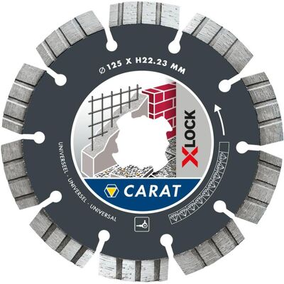 Carat, Sägeblatt, CUXLOCK125 X-LOCK Diamanttrennscheibe Universal 125 x 22,23 Carat, Sägeblatt, CUXLOCK125 X-LOCK Diamanttrennscheibe Universal 125 x 22,23