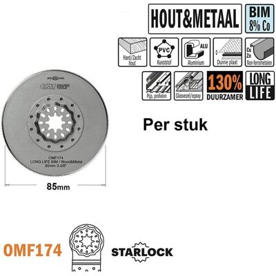 CMT - OMF174.X1 - 85mm - Segmentiert - Sägeblatt CMT - OMF174.X1 - 85mm - Segmentiert - Sägeblatt