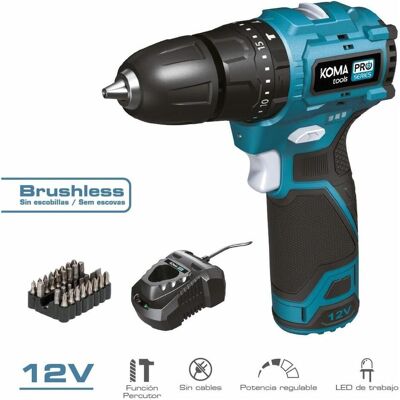 Koma Tools - Akku-Schlagbohrerset 12V mit Zubehör Koma Tools - Akku-Schlagbohrerset 12V mit Zubehör