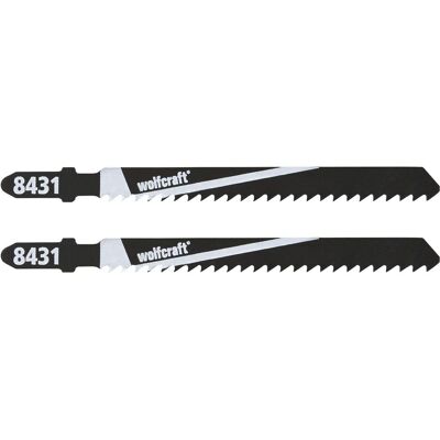 wolfcraft, Sägeblatt, 2 Stichsägeblätter HCS L=100mm T-Schaft wolfcraft, Sägeblatt, 2 Stichsägeblätter HCS L=100mm T-Schaft