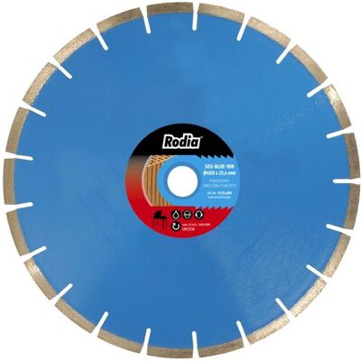 Rodia, Sägeblatt, 11.15.400 Diamanttrennscheibe Seg L-Blau 10N 400-25,4 mm Rodia, Sägeblatt, 11.15.400 Diamanttrennscheibe Seg L-Blau 10N 400-25,4 mm