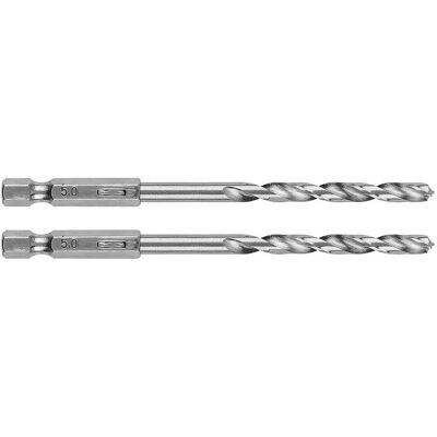 Graphite, Bohrereinsatz, Sechskant-Metallbohrer 5,0 mm, 2 Stück. (5.0 Millimeter) Graphite, Bohrereinsatz, Sechskant-Metallbohrer 5,0 mm, 2 Stück. (5.0 Millimeter)