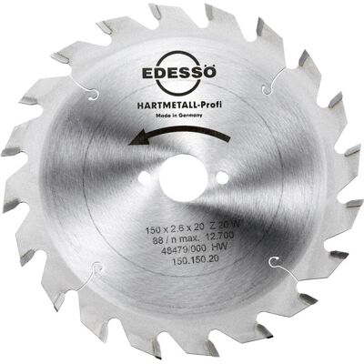 Magni, Sägeblatt, EDESSOE TOOLS AND MORE GMBH & CO.KG. 15015020 Kreissägeblatt HM W 24Z. D.150mm B.2,6mm EDESSÖ Bohrun Magni, Sägeblatt, EDESSOE TOOLS AND MORE GMBH & CO.KG. 15015020 Kreissägeblatt HM W 24Z. D.150mm B.2,6mm EDESSÖ Bohrun