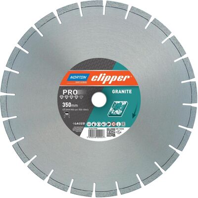 Symantec Norton Clipper, Sägeblatt, Clipper 70184608405 Pro Granit Diamanttrennscheibe 350 x 25.4mm Symantec Norton Clipper, Sägeblatt, Clipper 70184608405 Pro Granit Diamanttrennscheibe 350 x 25.4mm