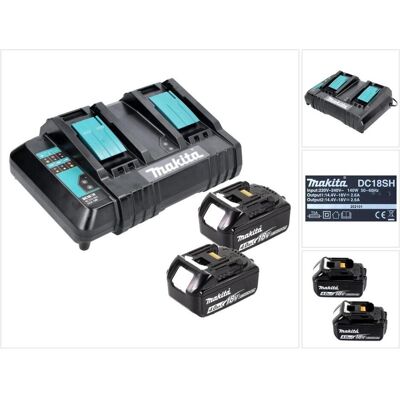 Makita, Werkzeugakku + Ladegerät, Power Source Kit (18 V) Makita, Werkzeugakku + Ladegerät, Power Source Kit (18 V)