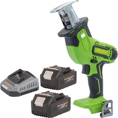 Procraft, Säbelsäge, PSS30bb Akku Säbelsäge 20 V Brushless + 2x Akku 4,0 Ah + Ladegerät Procraft, Säbelsäge, PSS30bb Akku Säbelsäge 20 V Brushless + 2x Akku 4,0 Ah + Ladegerät